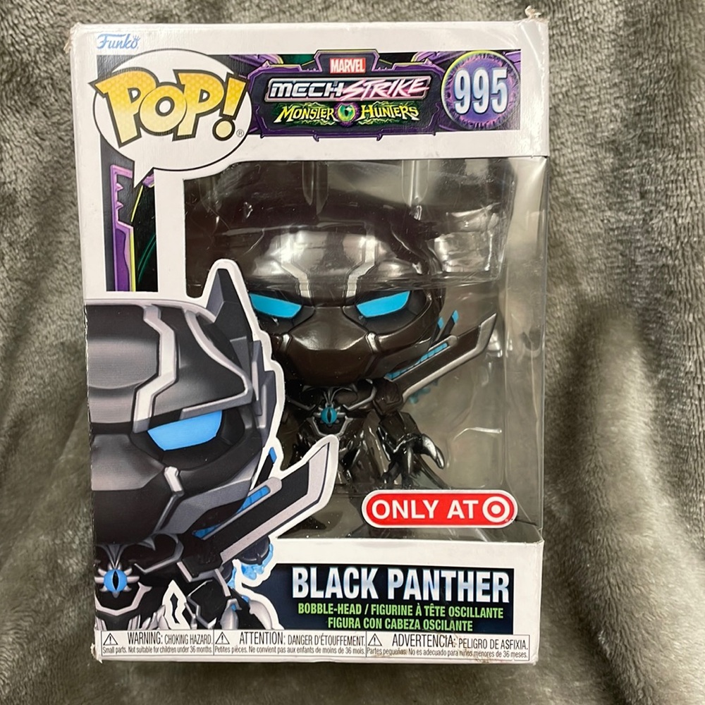 Funko Pop Marvel Mech Strike Monster Hunters Black Panther #995 Target Exclusive